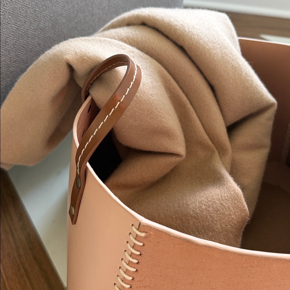 Suede and Leather Tote - Picture 5 of 9
